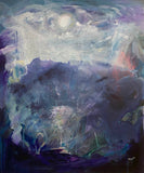 Stöðuvatn að nóttu til