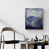 Stöðuvatn að nóttu til