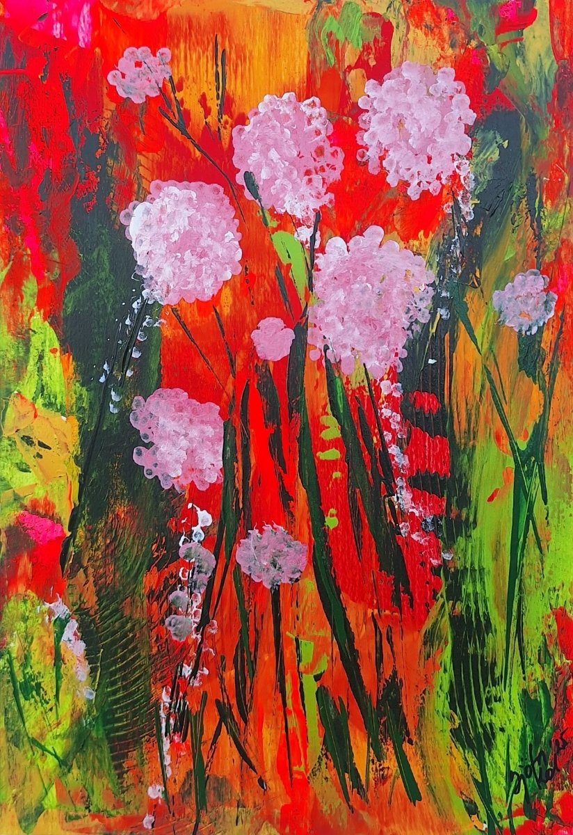 Villt blóm - bleik 2