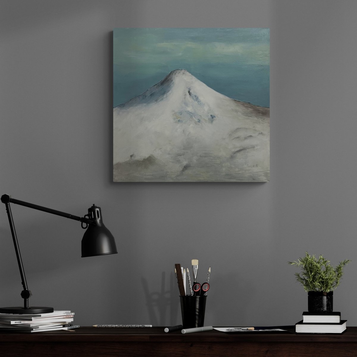 Hekla í snjóbúningi