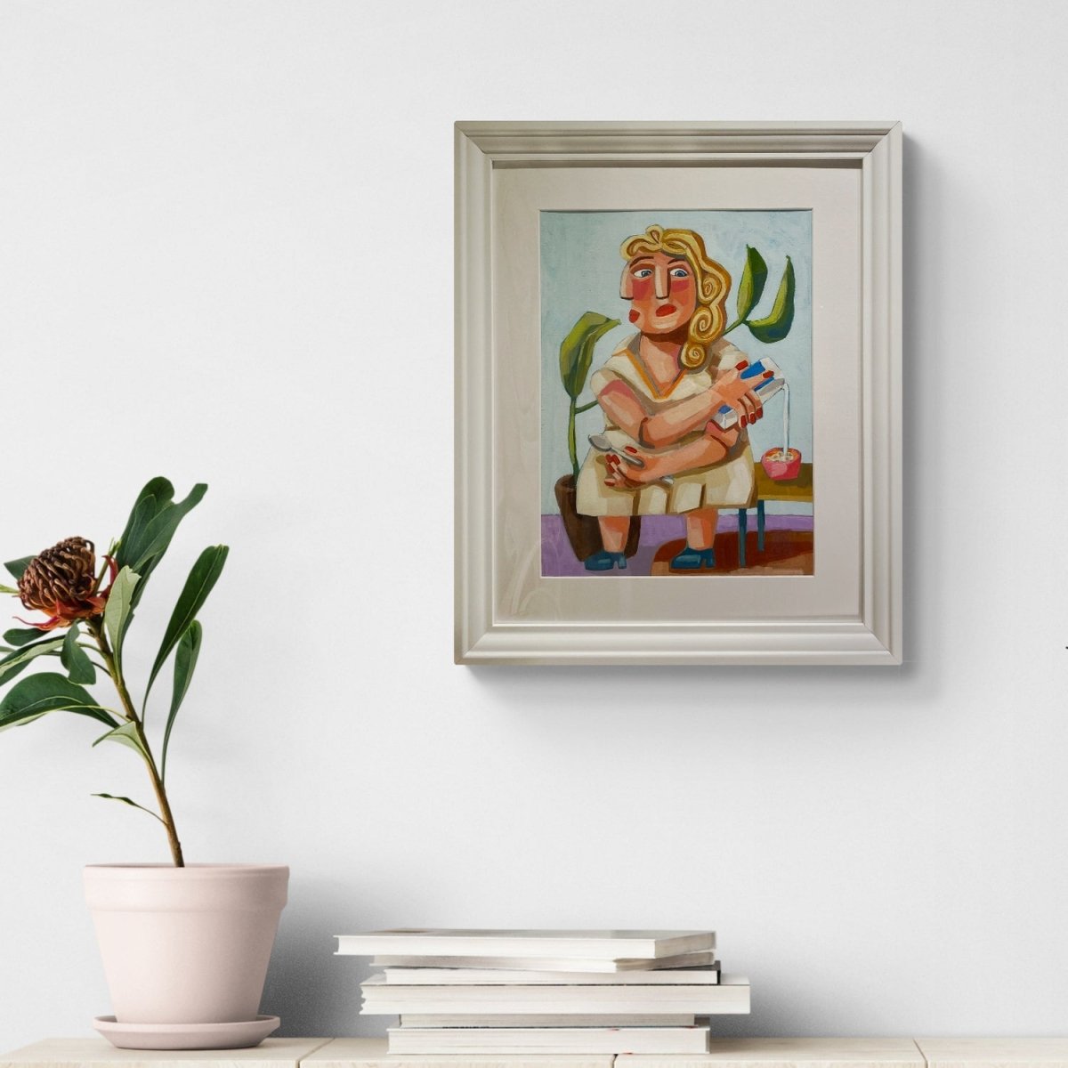 Kona fær sér Cheerios í hádeginu af því henni finnst það bara svo gott