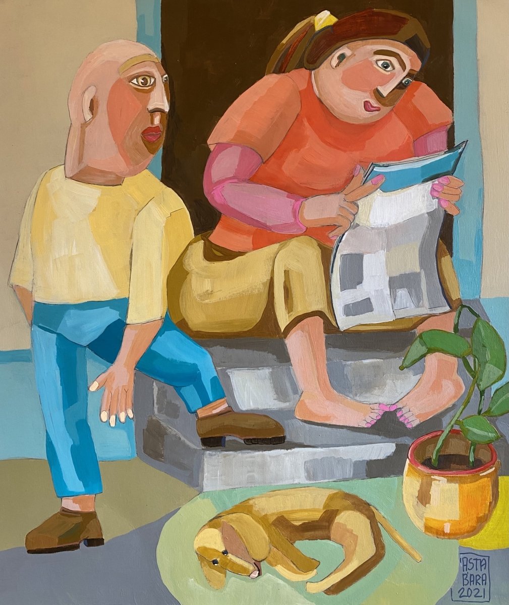 Konan sem las svo mikið