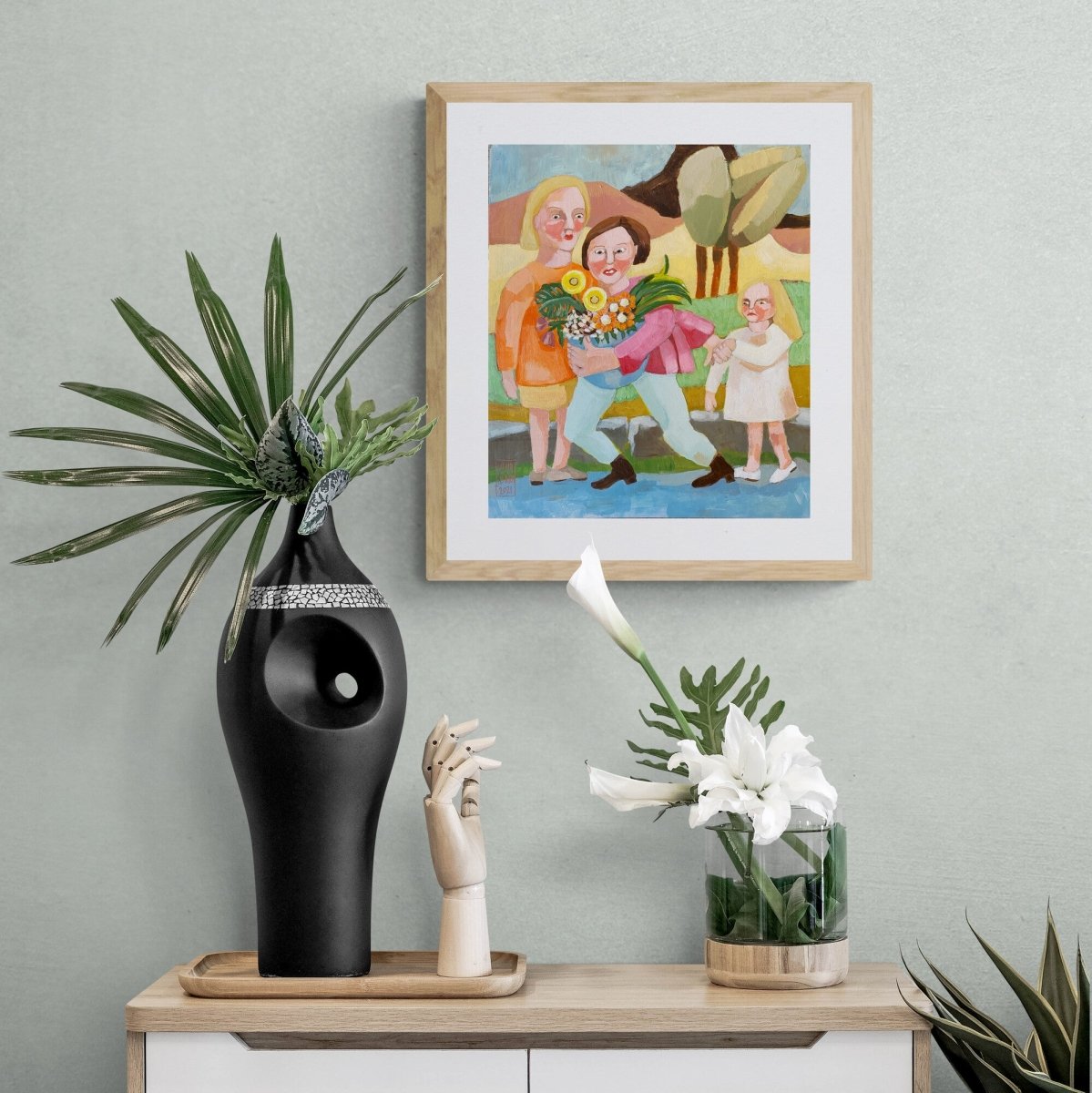 Konan sem var alltaf að flýta sér