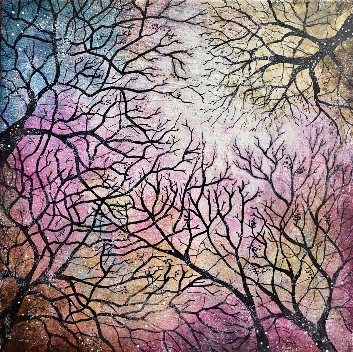 Líf málað af Kristín Berta, verkið er Náttúruverk