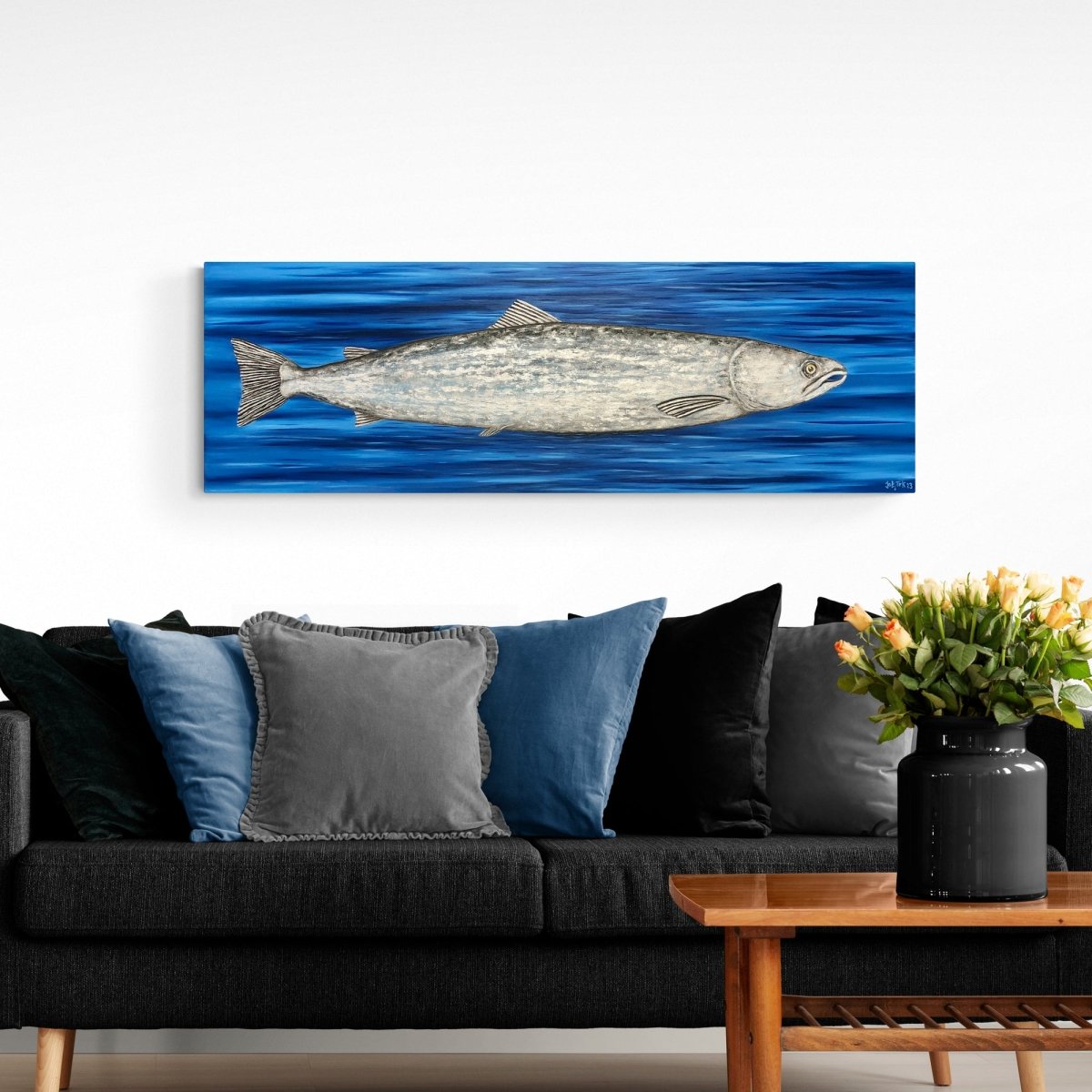 Næstsíðasti laxinn