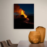 Portret af eldfjalli