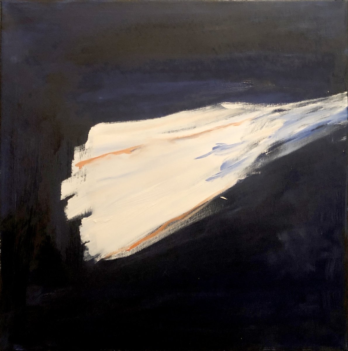 Skutla í geimnum málað af Lilja Hallgríms, verkið er Abstrakt