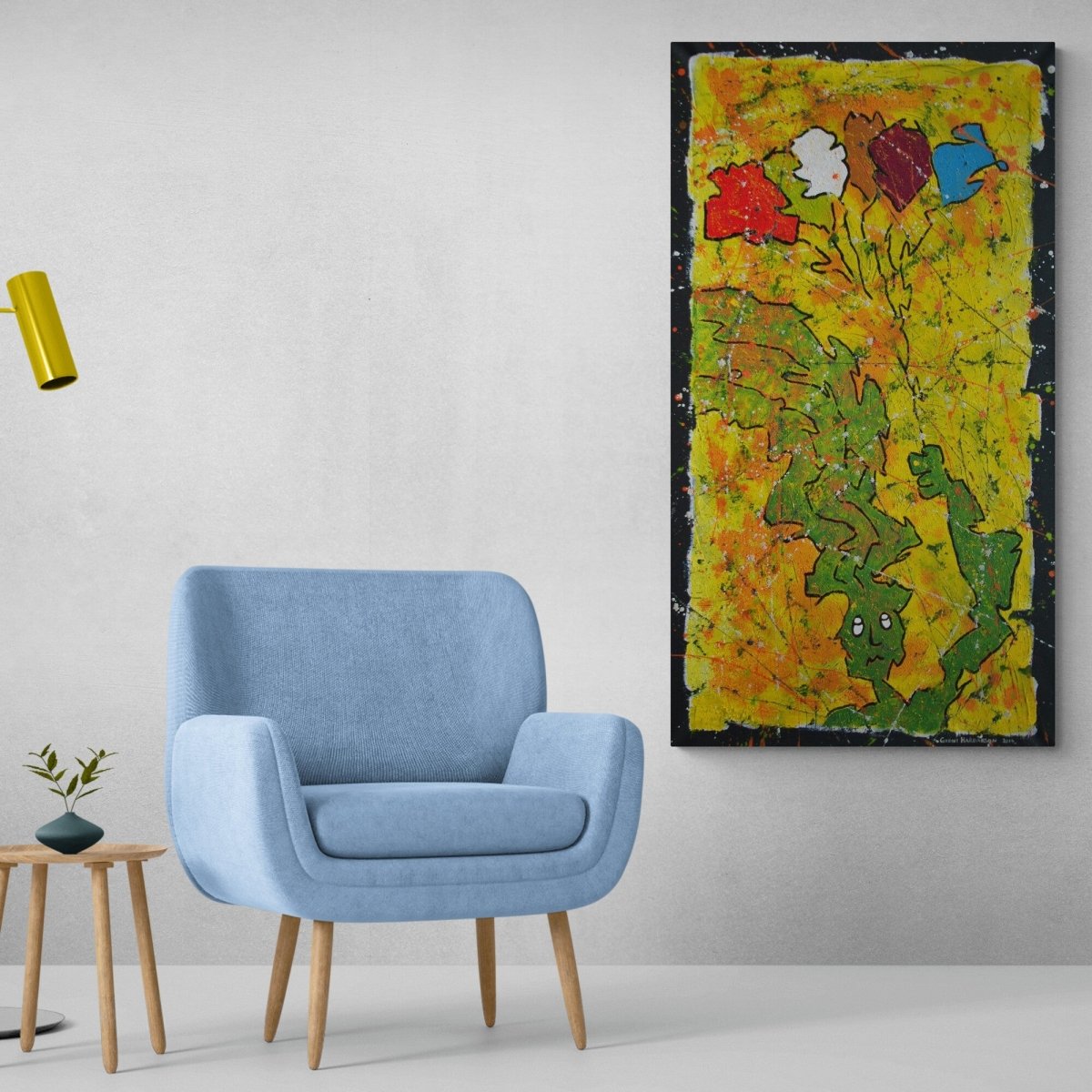 Stelpa með blöðrur