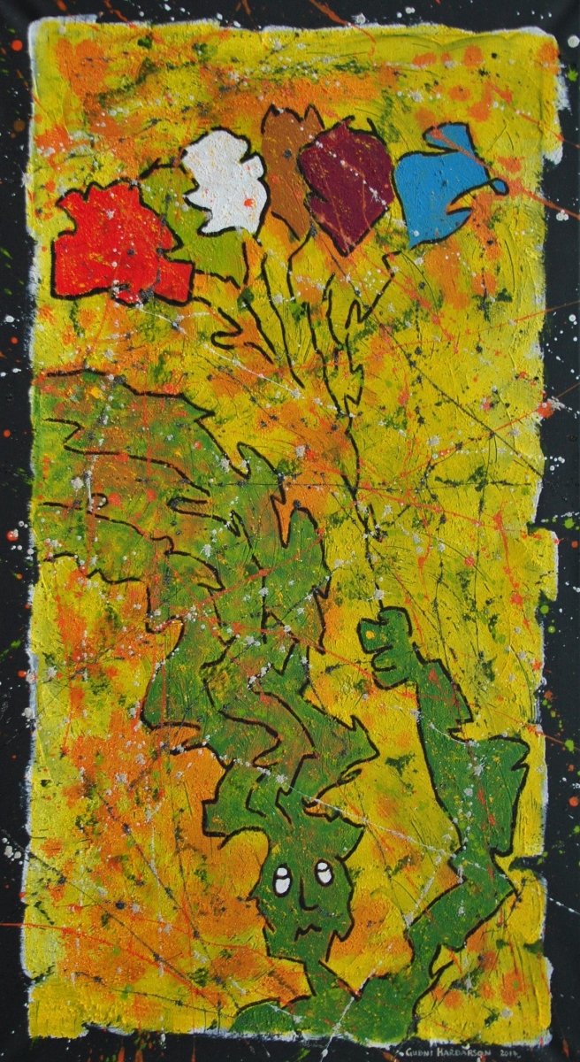 Stelpa með blöðrur