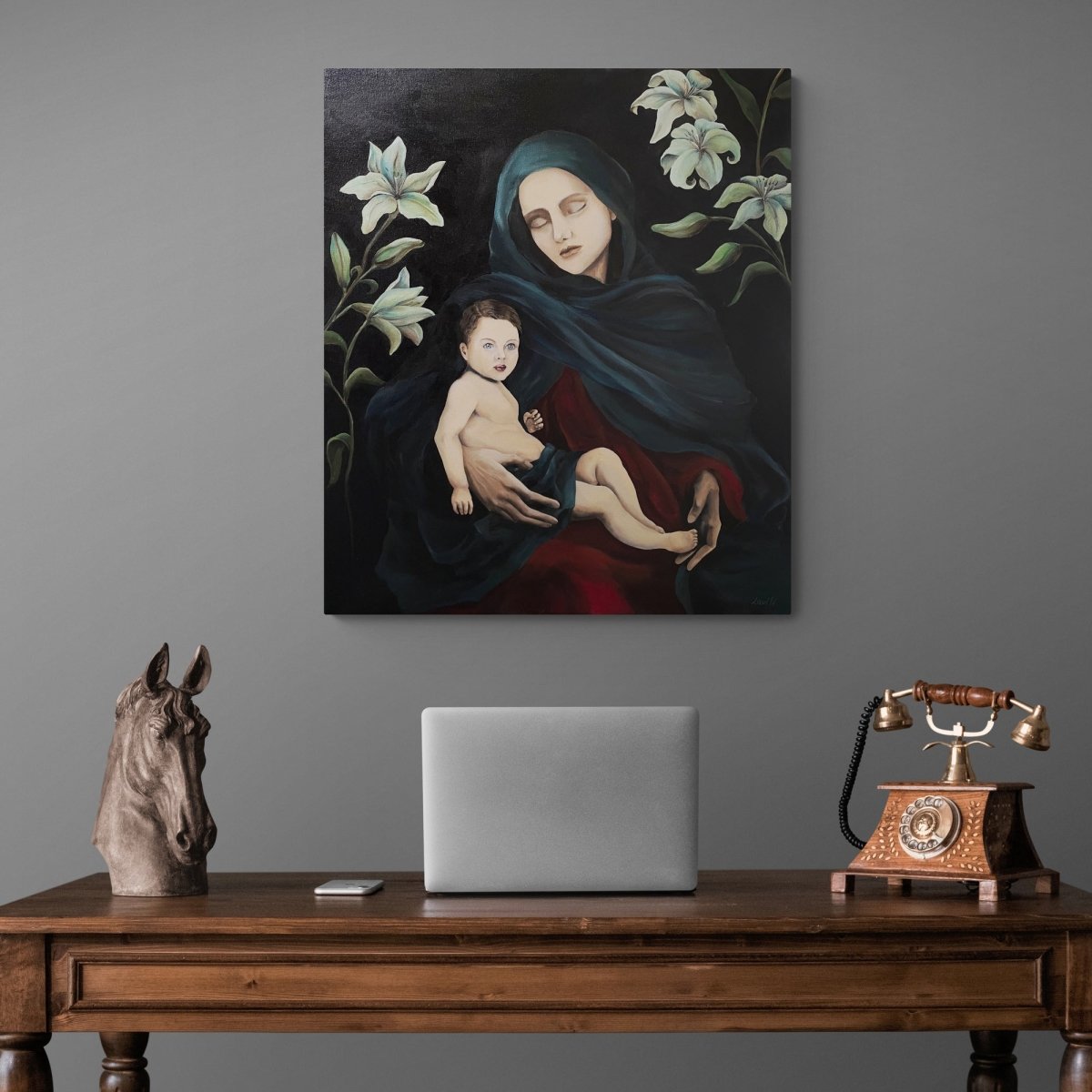 The peasant lady with her child