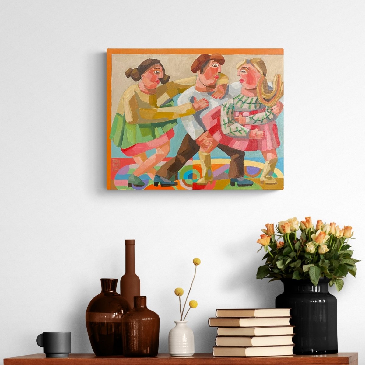 Tvær konur og einn karl