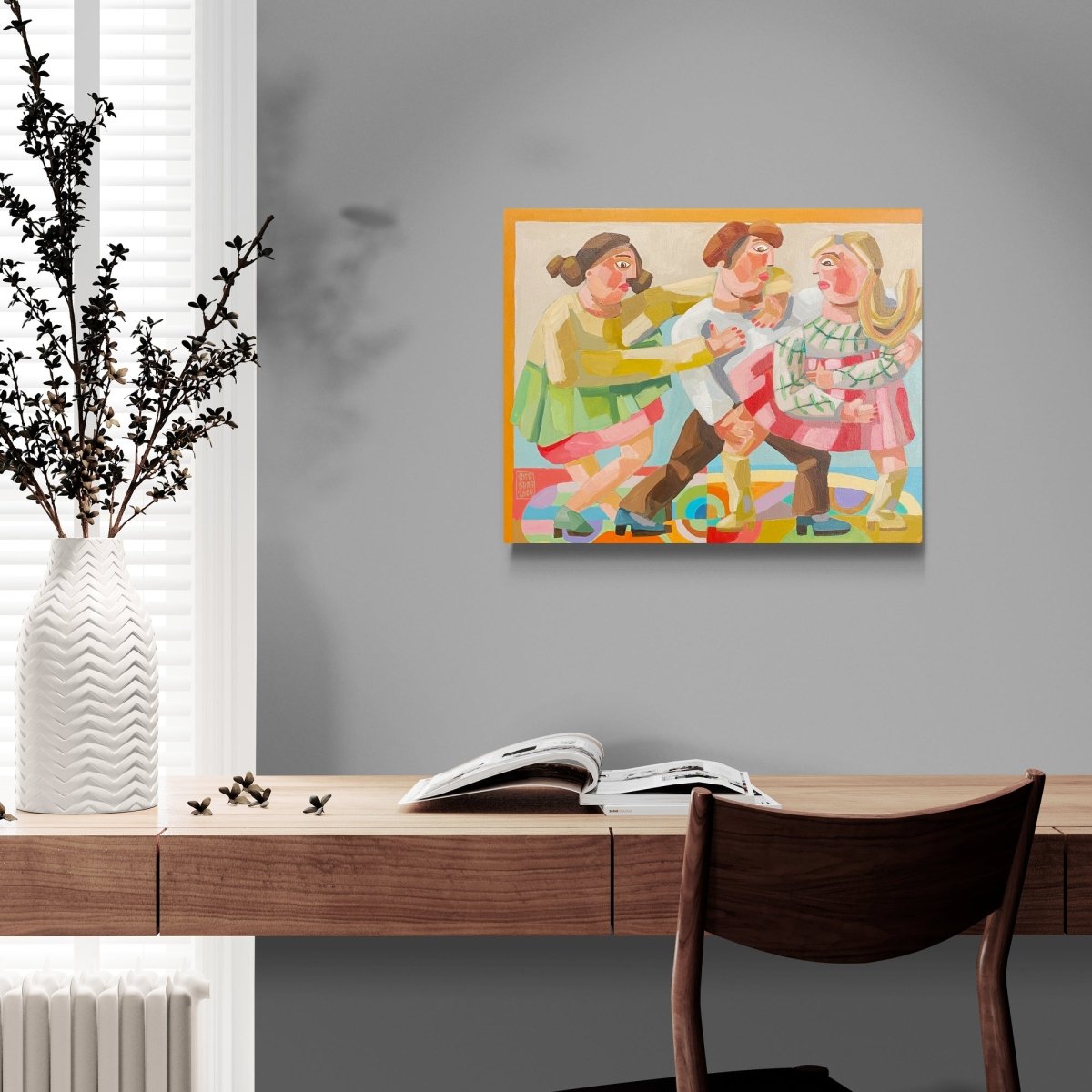 Tvær konur og einn karl