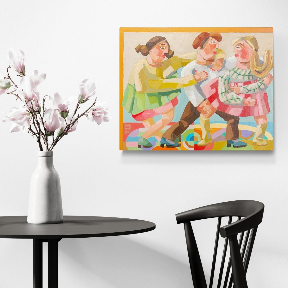 Tvær konur og einn karl