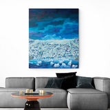 Blámi yfir skriðjökli