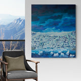 Blámi yfir skriðjökli