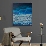 Blámi yfir skriðjökli