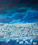 Blámi yfir skriðjökli